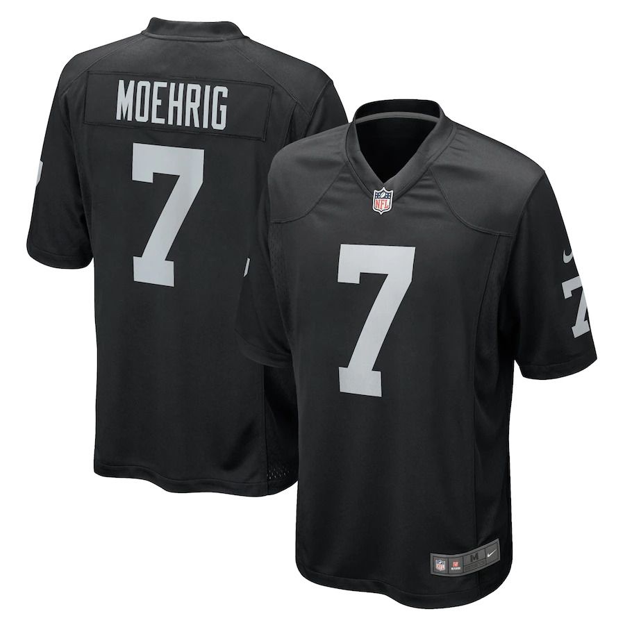 Men Las Vegas Raiders #7 Trevon Moehrig Nike Black Game NFL Jersey->oakland raiders->NFL Jersey